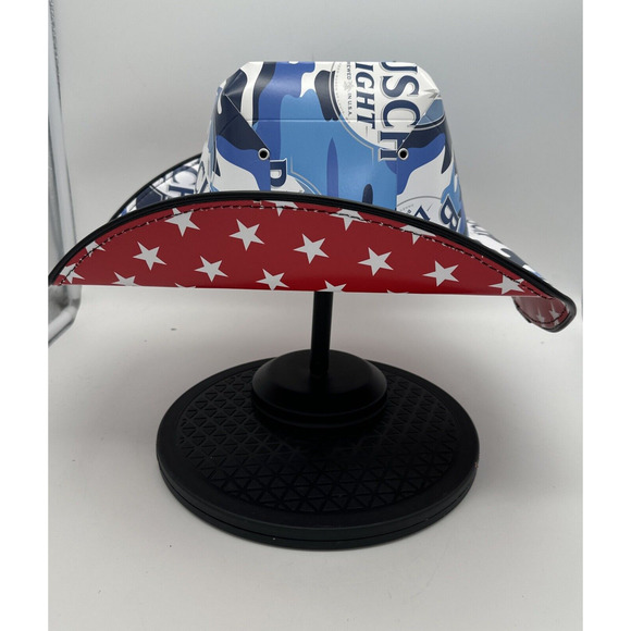 Anheuser Busch Beer Cowboy Hat Beer Box Cardboard One Size Adult NEW!! - Picture 5 of 5